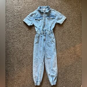 Zara kids denim jumpsuit